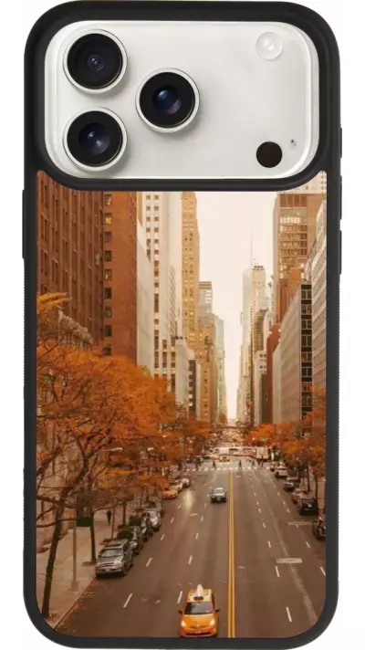 Coque iPhone 17 Pro Max - Silicone rigide noir Autumn 2024 New York city Coque iPhone 17 Pro Max - Silicone rigide noir Autumn 2024 New York city