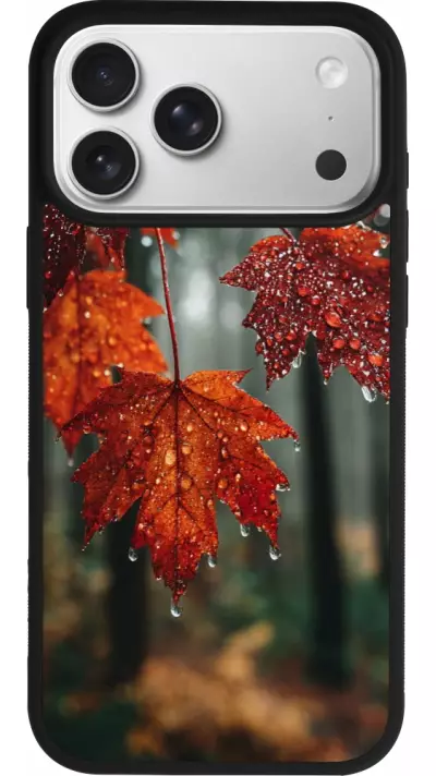 Coque iPhone 17 Pro Max - Silicone rigide noir Autumn 25 Rain Coque iPhone 17 Pro Max - Silicone rigide noir Autumn 25 Rain