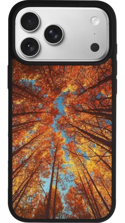 Coque iPhone 17 Pro Max - Silicone rigide noir Autumn 25 Trees Coque iPhone 17 Pro Max - Silicone rigide noir Autumn 25 Trees