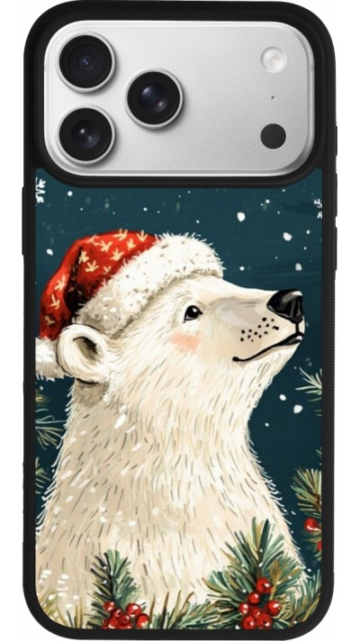 iPhone 17 Pro Max Case Hülle - Silikon schwarz Christmas 25 Bear