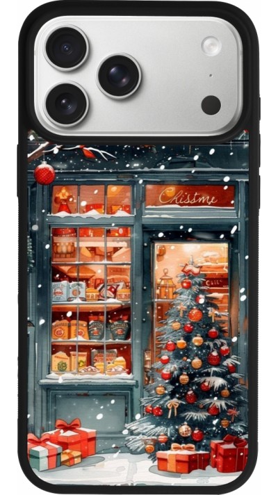 Coque iPhone 17 Pro Max - Silicone rigide noir Christmas 25 Xmas Shop