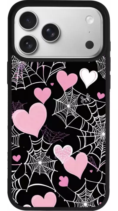 Coque iPhone 17 Pro Max - Silicone rigide noir Halloween 2024 girly Coque iPhone 17 Pro Max - Silicone rigide noir Halloween 2024 girly