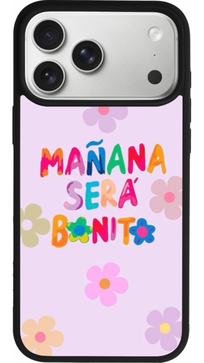 Coque iPhone 17 Pro Max - Silicone rigide noir Karol G Manana sera bonito