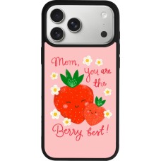 iPhone 17 Pro Max Case Hülle - Silikon schwarz Mom 2026 Berry best