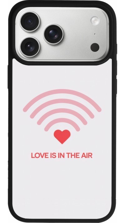Coque iPhone 17 Pro Max - Silicone rigide noir Saint Valentines Day 26 Love is in the air