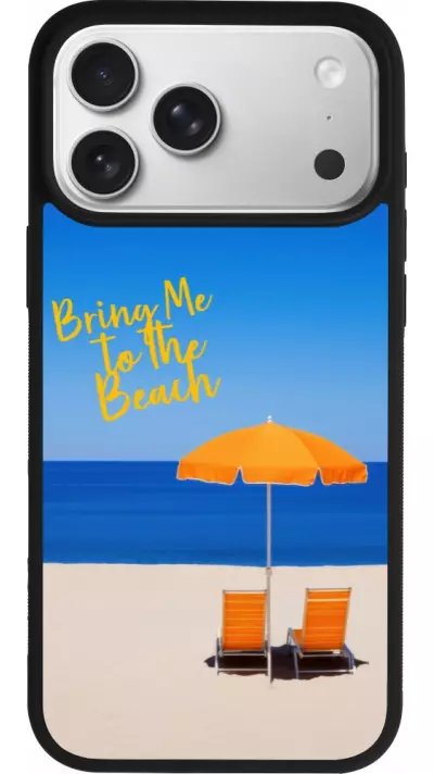 Coque iPhone 17 Pro Max - Silicone rigide noir Summer 2025 Bring me to the beach Coque iPhone 17 Pro Max - Silicone rigide noir Summer 2025 Bring me to the beach