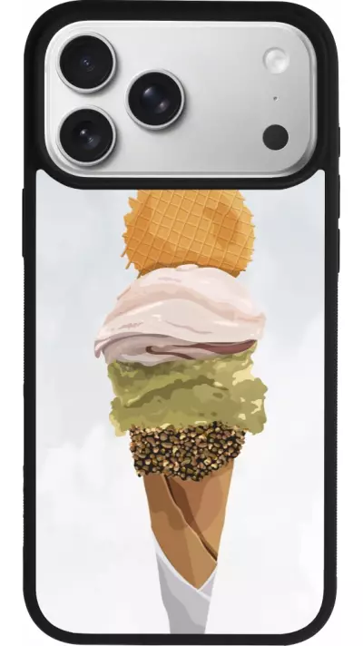 Coque iPhone 17 Pro Max - Silicone rigide noir Summer 2025 Cornet Coque iPhone 17 Pro Max - Silicone rigide noir Summer 2025 Cornet