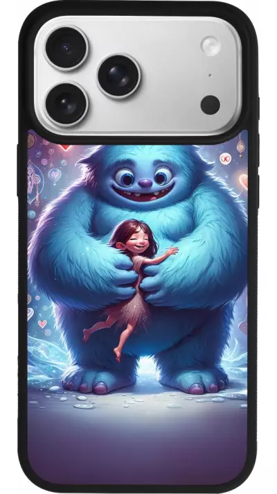 Coque iPhone 17 Pro Max - Silicone rigide noir Valentine 2024 Fluffy Love Coque iPhone 17 Pro Max - Silicone rigide noir Valentine 2024 Fluffy Love