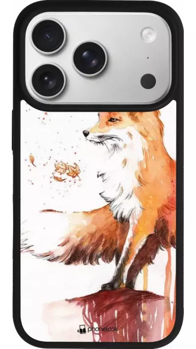 Coque iPhone 17 Pro - Silicone rigide noir Autumn 21 Fox Coque iPhone 17 Pro - Silicone rigide noir Autumn 21 Fox