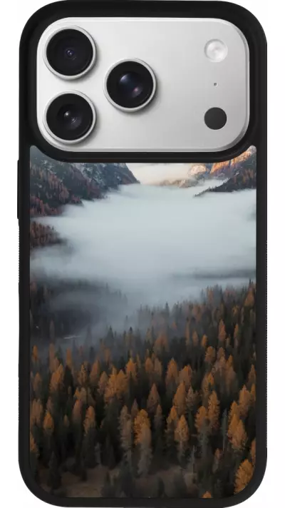 Coque iPhone 17 Pro - Silicone rigide noir Autumn 22 forest lanscape Coque iPhone 17 Pro - Silicone rigide noir Autumn 22 forest lanscape