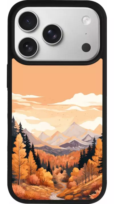 Coque iPhone 17 Pro - Silicone rigide noir Autumn 25 Mountains Coque iPhone 17 Pro - Silicone rigide noir Autumn 25 Mountains
