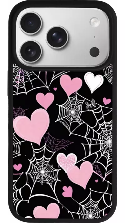 Coque iPhone 17 Pro - Silicone rigide noir Halloween 2024 girly Coque iPhone 17 Pro - Silicone rigide noir Halloween 2024 girly