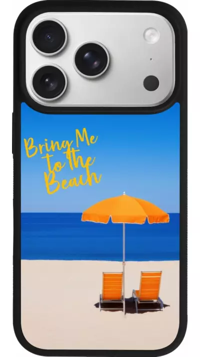Coque iPhone 17 Pro - Silicone rigide noir Summer 2025 Bring me to the beach Coque iPhone 17 Pro - Silicone rigide noir Summer 2025 Bring me to the beach