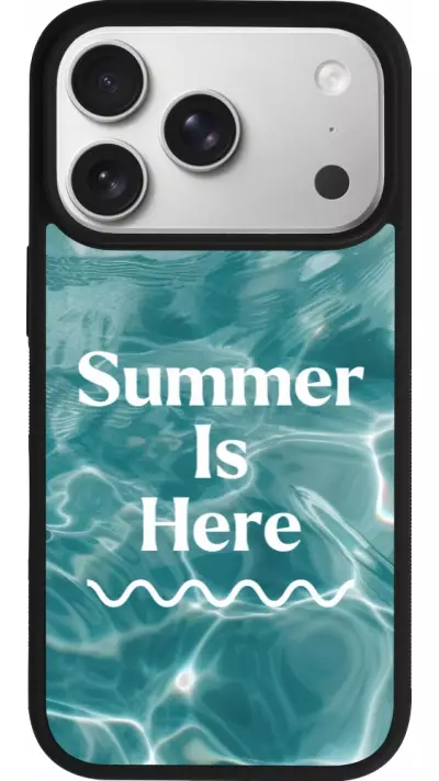 Coque iPhone 17 Pro - Silicone rigide noir Summer 2025 Summer is here Coque iPhone 17 Pro - Silicone rigide noir Summer 2025 Summer is here
