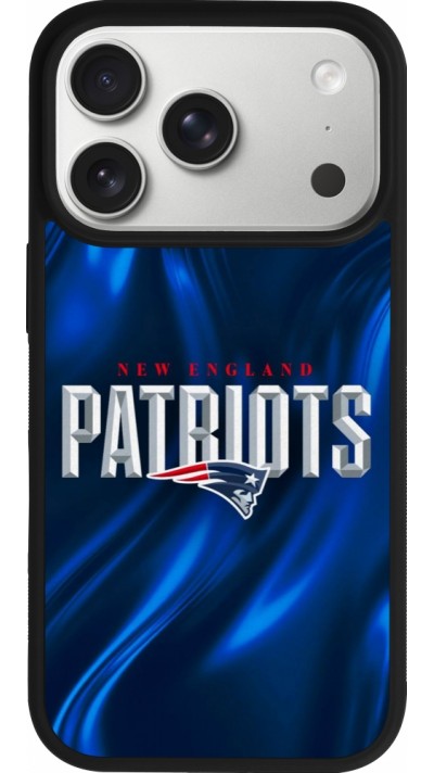 Coque iPhone 17 Pro - Silicone rigide noir Super Bowl 26 Patriots 2