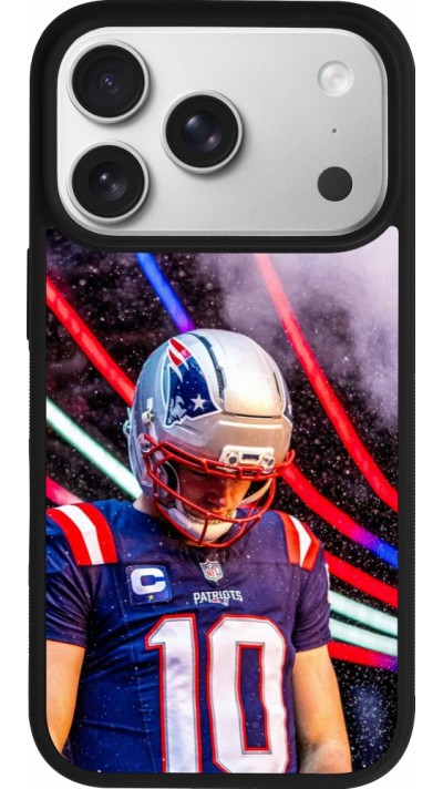 Coque iPhone 17 Pro - Silicone rigide noir Super Bowl 26 Patriots 3