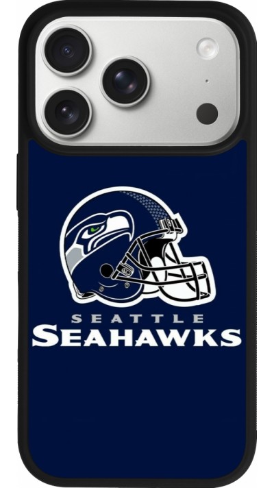 Coque iPhone 17 Pro - Silicone rigide noir Super Bowl 26 Seattle 3