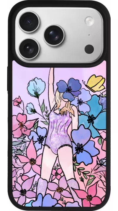 Coque iPhone 17 Pro - Silicone rigide noir Taylor Swift Sketch - Pink Coque iPhone 17 Pro - Silicone rigide noir Taylor Swift Sketch - Pink