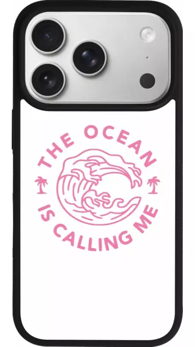 Coque iPhone 17 Pro - Silicone rigide noir The Ocean is calling me Coque iPhone 17 Pro - Silicone rigide noir The Ocean is calling me