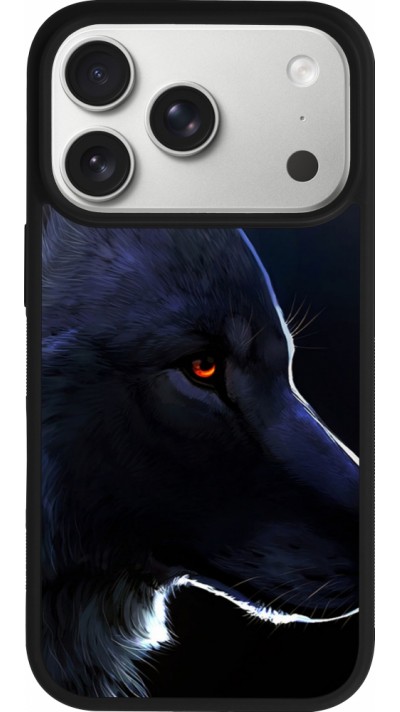 Coque iPhone 17 Pro - Silicone rigide noir Wolf Shape Coque iPhone 17 Pro - Silicone rigide noir Wolf Shape