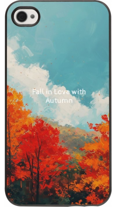 Coque iPhone 4/4s - Autumn 25 Fall in love