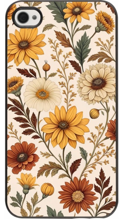 Coque iPhone 4/4s - Autumn 25 Flower pattern