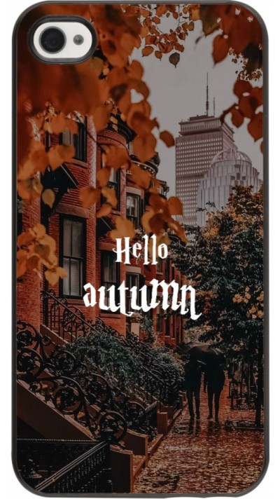 Coque iPhone 4/4s - Autumn 25 Hello autumn