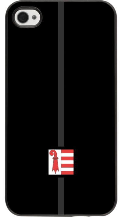 Coque iPhone 4/4s - Canton JU noir