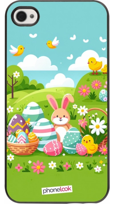 Coque iPhone 4/4s - Easter 2025 Green