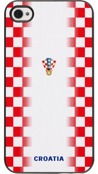 Coque iPhone 4/4s - Maillot de football Croatie 2026 personnalisable
