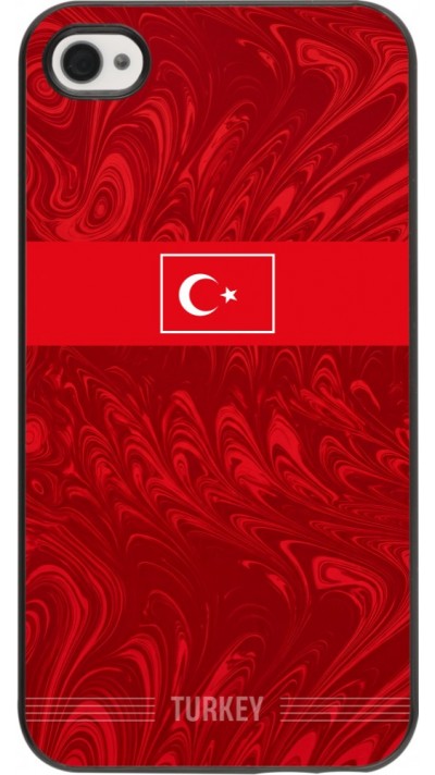 Coque iPhone 4/4s - Maillot de football Turquie 2026 personnalisable