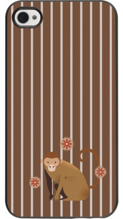 iPhone 4/4s Case Hülle - Monkey with stripes iPhone 4/4s Case Hülle - Monkey with stripes