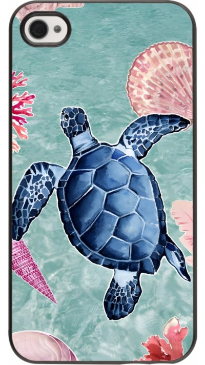 iPhone 4/4s Case Hülle - Preppy Turtle