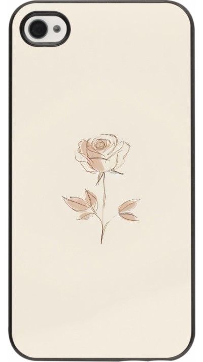 iPhone 4/4s Case Hülle - Rosa Sand Minimalistisch
