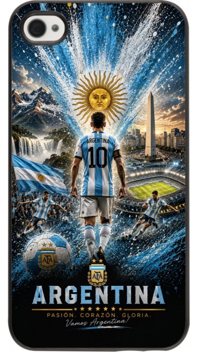 Coque iPhone 4/4s - Football Argentine splash 2026