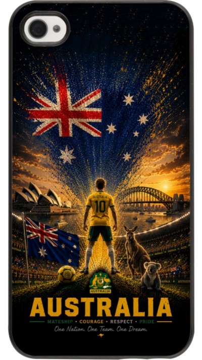 Coque iPhone 4/4s - Football Australie splash 2026