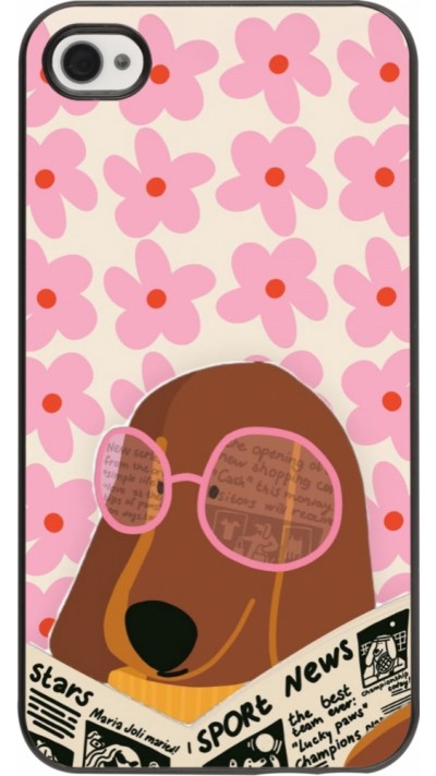 Coque iPhone 4/4s - Dog with newspaper Spring 2026