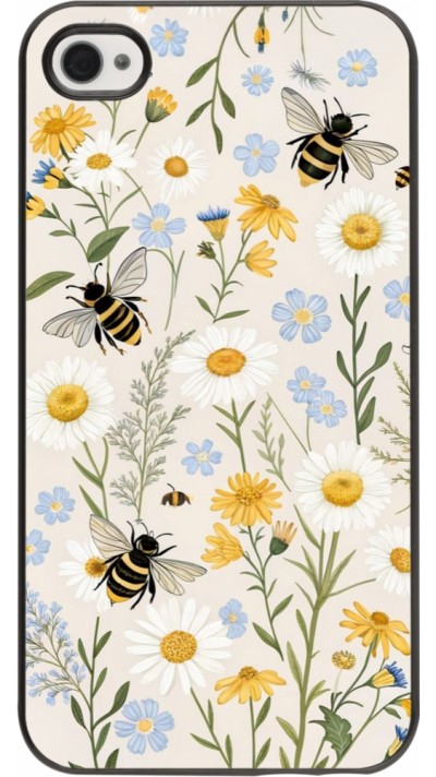 Coque iPhone 4/4s - Pattern bees Spring 2026