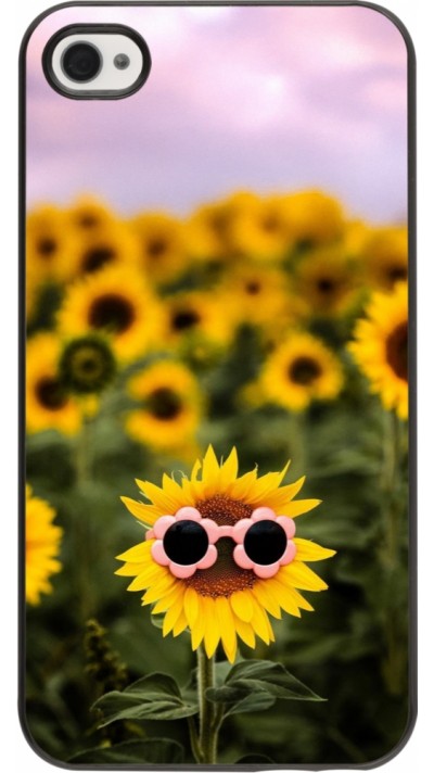 Coque iPhone 4/4s - Sunflower with glasses Spring 2026