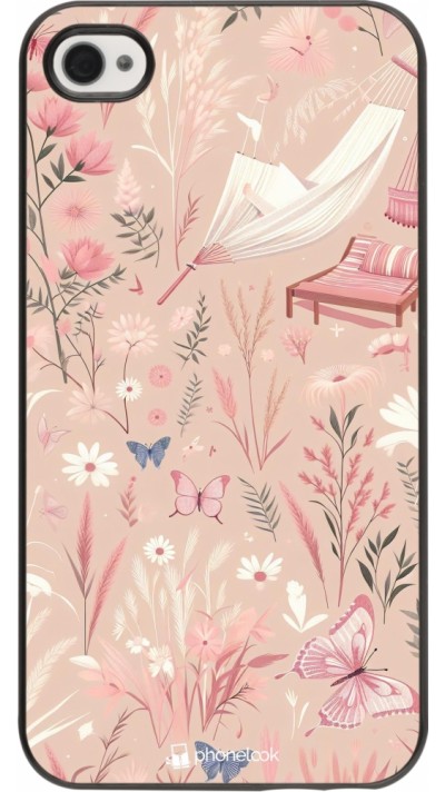 iPhone 4/4s Case Hülle - Sommer Pastellmuster