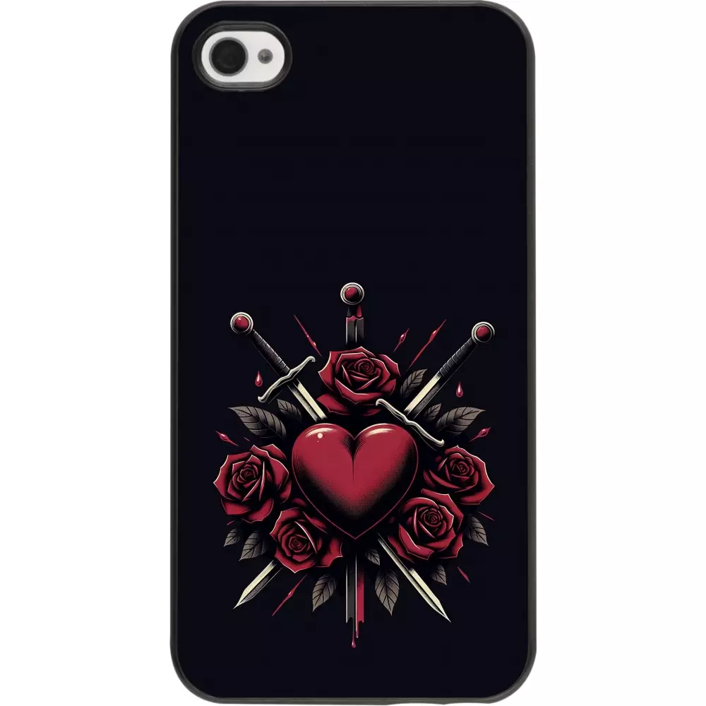 Coque iPhone 4/4s - Valentine 2024 gothic love