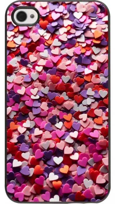 Coque iPhone 4/4s - Valentine 2025 Confetti