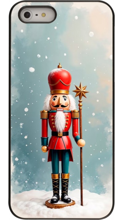 iPhone 5/5s / SE (2016) Case Hülle - Christmas 25 Nutcracker Snow