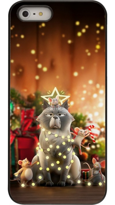 iPhone 5/5s / SE (2016) Case Hülle - Christmas 25 Xmas Cat