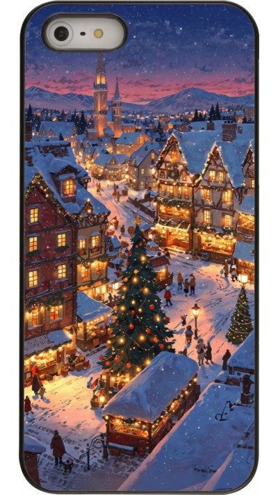 iPhone 5/5s / SE (2016) Case Hülle - Christmas 25 Xmas Village