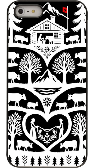 iPhone 5/5s / SE (2016) Case Hülle - Poya Schweiz 2 schwarz iPhone 5/5s / SE (2016) Case Hülle - Poya Schweiz 2 schwarz