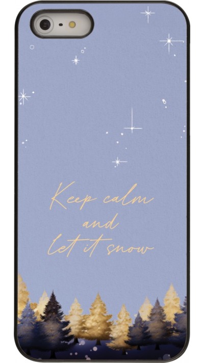 iPhone 5/5s / SE (2016) Case Hülle - Winter 25 Winter illustration of trees