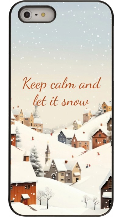 iPhone 5/5s / SE (2016) Case Hülle - Winter 25 Winter Keep calm and let it snow