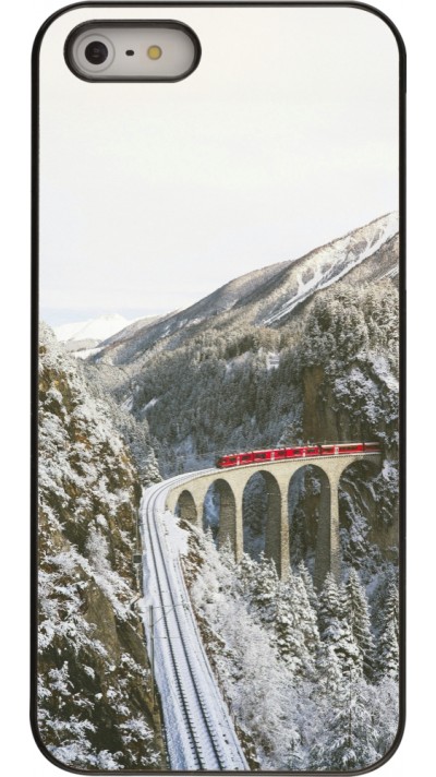 iPhone 5/5s / SE (2016) Case Hülle - Winter 25 Winter polar express