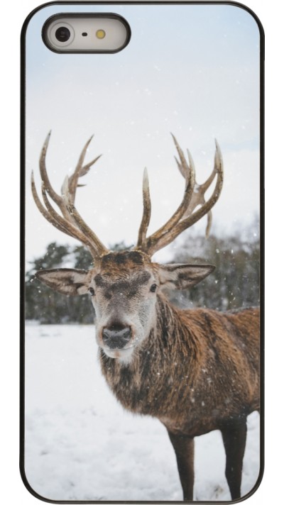 iPhone 5/5s / SE (2016) Case Hülle - Winter 25 Winter reindeer